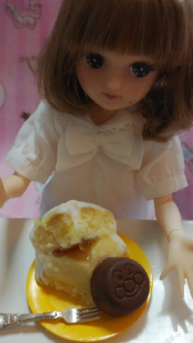 リカちゃん♡野球シリ✩梅酒風プリンケーキの写真