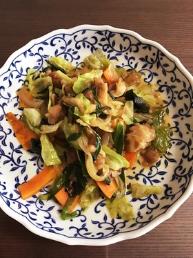 ニラ豚風野菜炒め
