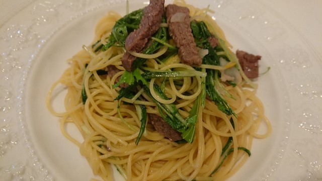 牛肉と水菜のパスタ ゆずの香り レシピ 作り方 By Afmhami クックパッド 簡単おいしいみんなのレシピが360万品