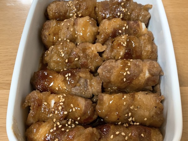 長ネギと牛肉巻き