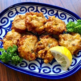 鮭缶と野菜のサクッと揚げボール