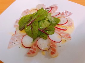 【簡単】鯛とラディッシュのカルパッチョ