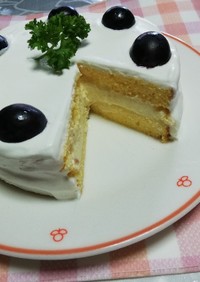レアチーズショートケーキ