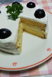 レアチーズショートケーキ