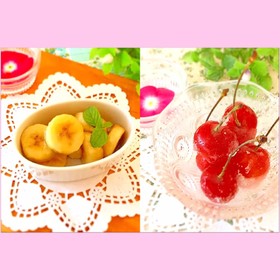 まるごとバナナアイス、さくらんぼキウイも