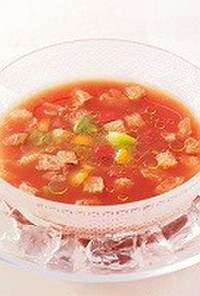 【ガスパチョ】トマトの冷製スープ