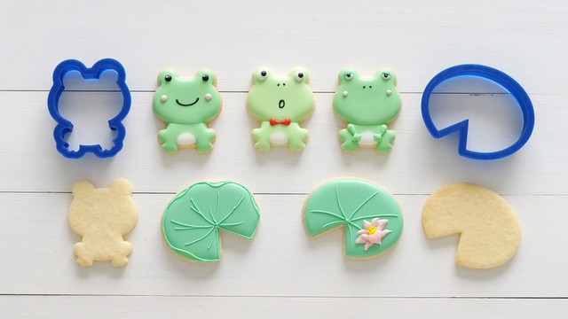 アイシングクッキー カエルと蓮の葉 レシピ 作り方 By Cookiekei クックパッド 簡単おいしいみんなのレシピが357万品