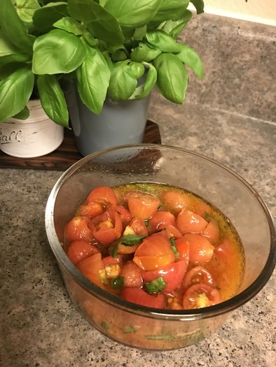 トマトのオリーブオイル漬けの写真