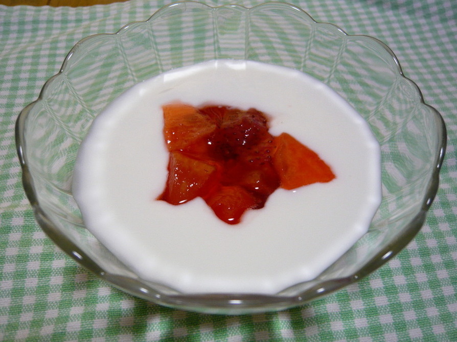 苺と林檎のヨーグルト用ジャムの画像