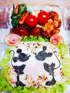 ディズニー☆ミッキー&ミニー☆キャラ弁☆