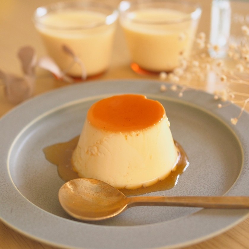 ナツメグとバニラのプリンのレシピ