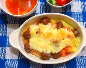 ポテトミートボールグラタン