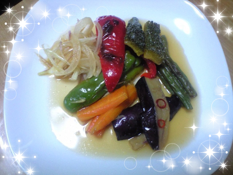 野菜が美味しぃ～しそ黒酢DE南蛮漬けの画像