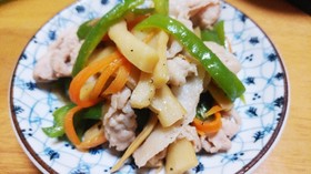 簡単節約おかず♡メンマと豚肉の炒め物♡