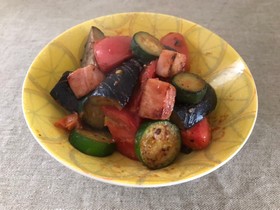 なすとズッキーニとトマトのイタリアン風
