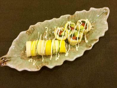 【野菜ソムリエ】ズッキーニロール寿司の写真