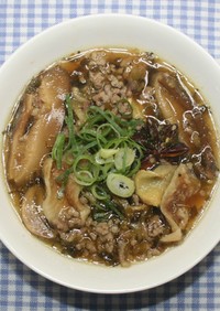 切干大根と干し椎茸で台湾風ひき肉スープ