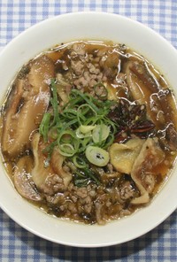 切干大根と干し椎茸で台湾風ひき肉スープ