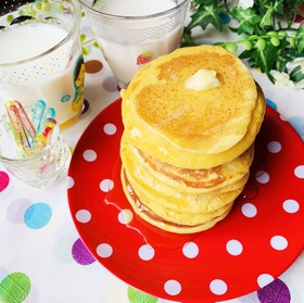 HMとおからパウダーでふわふわパンケーキ