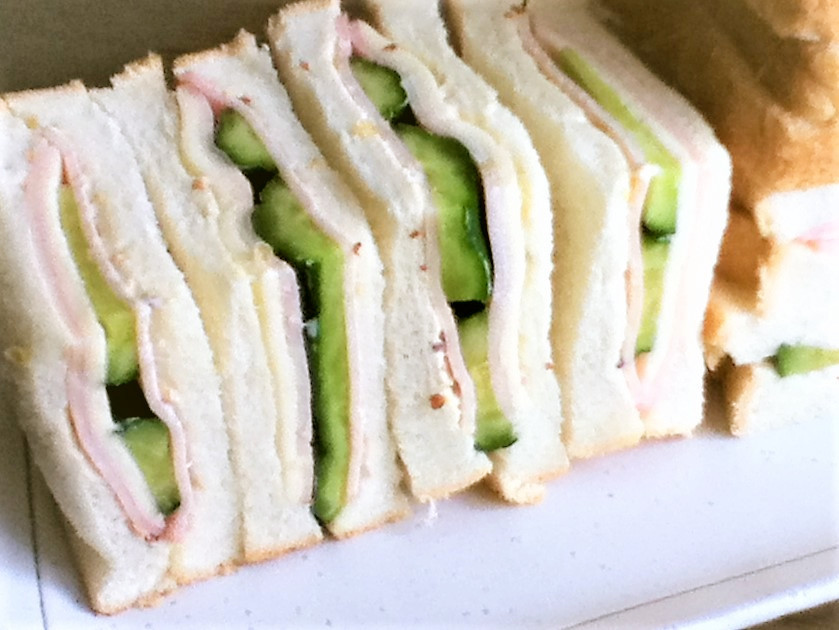 サンドイッチ　きゅうり×ハム×チーズの画像