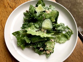 シンプル☆レタスと塩昆布のサラダ