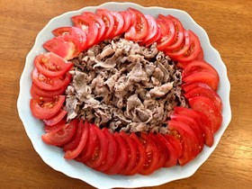 牛肉ともやしの冷しゃぶ中華サラダ