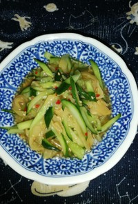 簡単美味しい中華クラゲと胡瓜の和え物