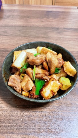 鶏肉と長ねぎの甘辛炒め