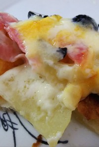 簡単レンジ・ジャーマンポテトのチーズ焼き