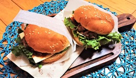 簡単!子供喜ぶ!【焼肉チーズバーガー】