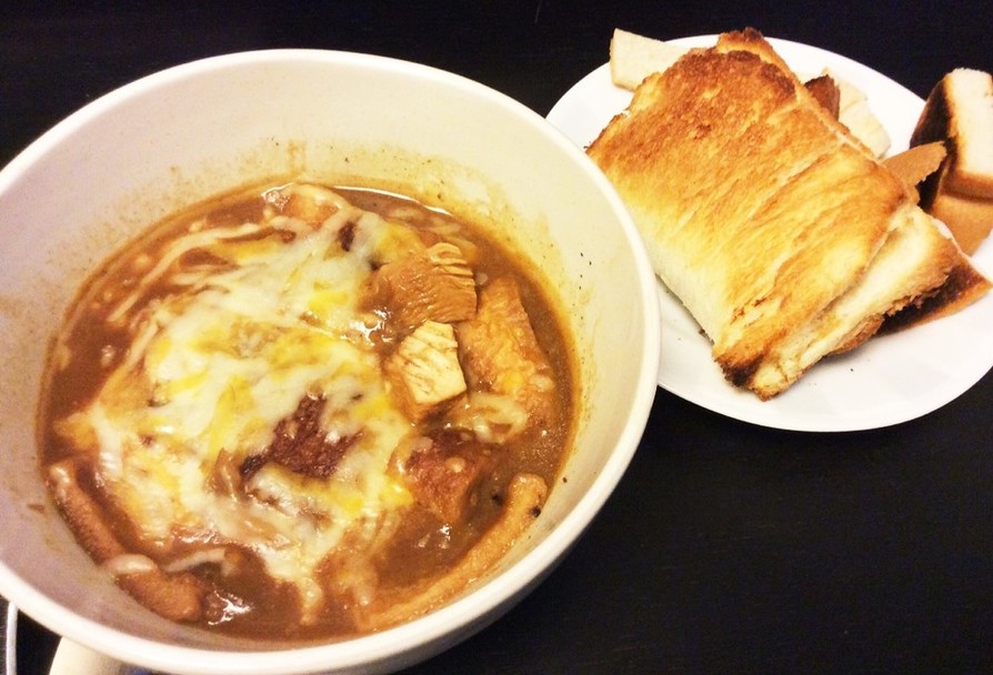 簡単ブランチ☆ カレーグラタンスープ の画像
