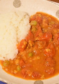 南インド風トマトとムング豆のスープカレー