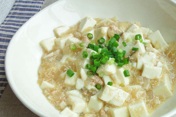 白い うまい 明太マーボー豆腐 レシピ 作り方 By 管理栄養士 みけ クックパッド