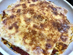 俺流!茄子とマカロニのミートグラタン