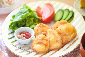 鶏むね肉で⁂サクフワ簡単チキンナゲット