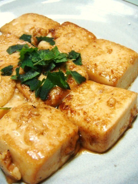 洋と和の融合☆豆腐ステーキ！の画像