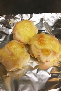 レシピ投稿祭　コーン鮭のポテチー焼き