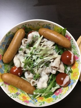 ⭐︎水菜豚の冷しゃぶ!お肉を食べよう⭐︎