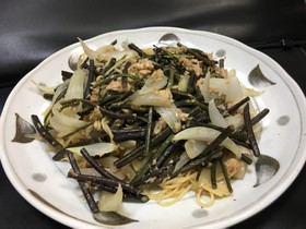 山菜食べよう!簡単!絶品!ワラビパスタ