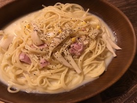 コーンスープパスタ