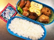 息子弁当♥運動会予備日弁当!の写真