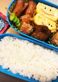 息子弁当♥運動会予備日弁当！