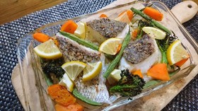 鯛のアーモンドオイル焼き