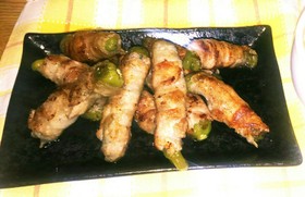 しし唐の豚肉巻き❤