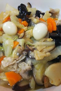 簡単中華・八宝菜と八角スープ