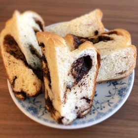 HB簡単に折込なしのチョコマーブル食パン