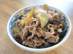 牛肉とナスの塩麹炒め