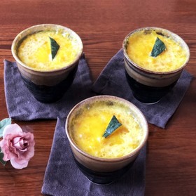 レンジで かぼちゃプリン♪