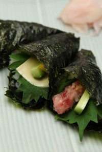 ツナマヨ風味のお手軽手巻き寿司