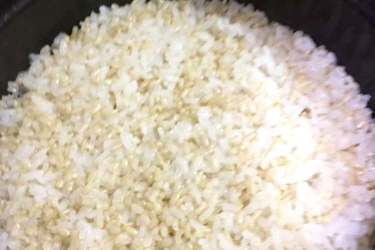 土鍋で玄米ハーフご飯を炊く レシピ 作り方 By クックeuny1t クックパッド